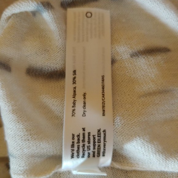 Eileen Fisher Cowl Neck Alpaca and Silk Sweater - Picture 3 of 4